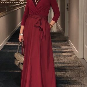 Burgundy Maxi dress